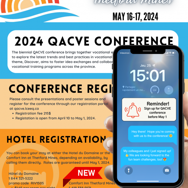 QACVE Conference May 16-17 in Thetford Mines